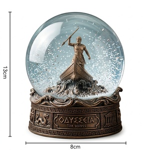 Globo de Nieve de Resina con Diseño de <span class=keywords><strong>la</strong></span> <span class=keywords><strong>Odisea</strong></span> de <span class=keywords><strong>la</strong></span> Mitología Griega, Globo de Agua Antiguo, Adorno Decorativo para el Hogar, Recuerdo, Mini Globo de Nieve, Venta al Por Mayor Personalizada - Product Image 2