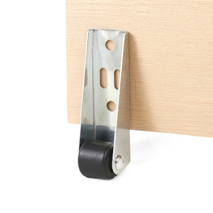 Door Roller Carbon Steel Black Red Wheel Low Noise Wooden Door Track Pulley - Product Image 2