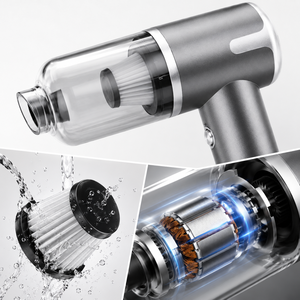6000Pa Brushed Motor Cordless Handheld Car <b>Vacuum</b> Cleaner Air Duster Inflator Deflator 50W Rechargeable Type C OEM ODM Wholesale - Product Image 1