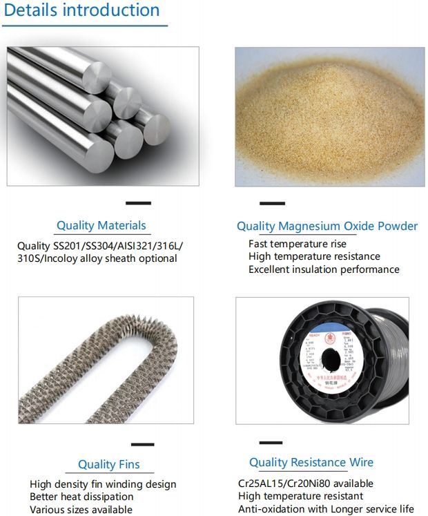 High Quality Fin Heating Elements for Shrink Machine Tunnel