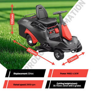 Trattorino Tosaerba Professionale Vertak per Uso Intensivo Industriale 224cc 2800 Giri/min a Benzina con Funzione <span class=keywords><strong>Mulching</strong></span> e Raggio di Sterzata Zero da 26 Pollici - Product Image 3