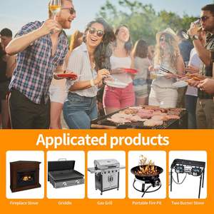 आर रीसुरक्षित गैस ग्रिल नियामक और नली के साथ नली 8 फीट कम दबाव प्रोपेन होज 250psi - Product Image 2