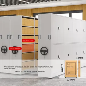 Mobile Shelving Metal <strong>Filing</strong> Movable Compact Steel Archives Mobile Shelving <strong>System</strong> - Product Image 6