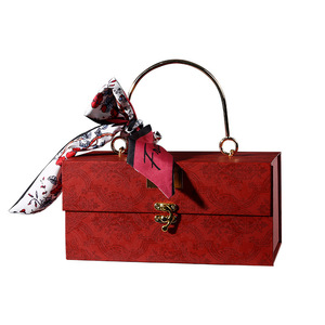 Scatola <span class=keywords><strong>Regalo</strong></span> <span class=keywords><strong>in</strong></span> <span class=keywords><strong>Legno</strong></span> Premium con Manico per Bomboniere, Confezione di Lusso Multicolore per Festival e Celebrazioni - Product Image 1