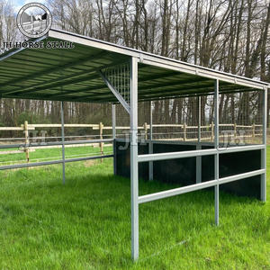 Establos temporales prefabricados de diseño JH para caballos, refugio móvil para caballos al aire libre con techo - Product Image 3
