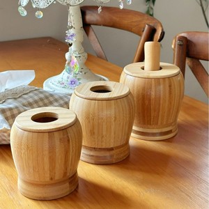 Natural Bamboo Garlic Mincer 14cm With Pestle Eco Friendly Food Grade Herb <b>Spice</b> Tool - Product Image 2