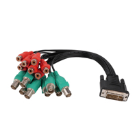 Câble d'acquisition de données vidéo USB coaxial à fibre optique DB15 vers BNC pour moniteur, lecteur DVD, microphone, haut-parleur avec gaine en PVC