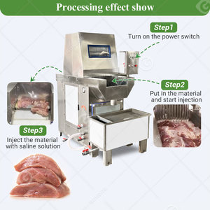 Flavor Small Commercial Food Automatic Chicken Fish Saline Injecting Inject Meat Meat Brine Injector <b>Machine</b> - Product Image 5