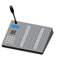 Console de microphone d'urgence robuste pour bureau, pour les annonces d'urgence en direct en salle de contrôle, avec 48 boutons de numérotation rapide