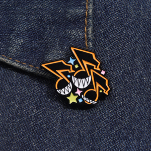 Kartun bintang Enamel Pin lucu pakaian ransel bros kerah lencana lucu Gotik Punk perhiasan aksesoris hadiah untuk teman-teman - Product Image 4