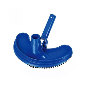 Tête d'<span class=keywords><strong>aspirateur</strong></span> flexible en forme de croissant <span class=keywords><strong>pour</strong></span> piscine, tête d'<span class=keywords><strong>aspirateur</strong></span> en plastique bleu avec poils en nylon <span class=keywords><strong>pour</strong></span> le nettoyage des piscines et spas. - Product Image 1