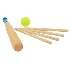<strong>Rounders</strong> <strong>Set</strong> with Carry Bag &amp; Baseball Bat &amp; Soft Tennis Ball &amp; 4 Piece Stumps, Outdoor Garden Fun Play Sports Tools - Product Image 3