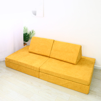 Saien Safe Ensemble de canapé-lit modulaire en mousse moderne 6 pièces pour enfants Chaise créative haute densité pour salle de jeux pour enfants Chambre à coucher École