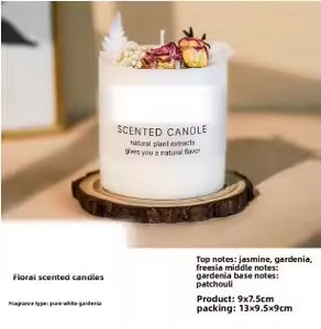 เทียนหอมถั่วเหลืองในโถแก้วตกแต่งบ้าน สำหรับวันพ่อ กลิ่นกาแฟและนม ทำมือสไตล์พ่อค้าขาย โดยช่างฝีมือผู้เชี่ยวชาญด้านการตกแต่งบ้าน - Product Image 4