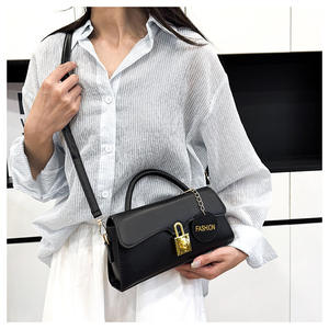 SH0039 Tas Selempang Wanita Trendy Model Satu Tali Bahu, Tas Penyimpanan Modis Gaya Prancis Populer, Tahan Air, Bahan PU Portabel - Product Image 2