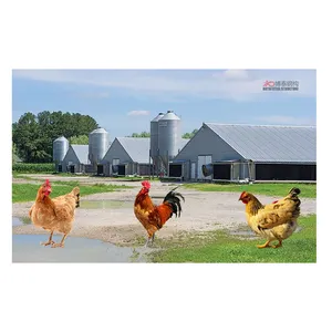 Cheap prefabricated Steel Structures Chicken Broiler Poultry Farm House