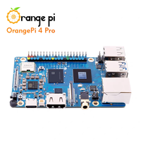Carte de développement Orange Pi 4 Pro en panneau de particules, ordinateur monocarte, processeur octa-core RISC-V, système d'exploitation Linux, intégration embarquée, débuts Allwinner