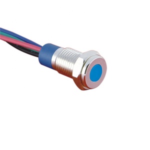 Nút Ấn Điện Tử Bán Chạy Nhất 8Mm RGB Tri-color Dot Illuminated LED Metal <span class=keywords><strong>Indicator</strong></span> - Product Image 2