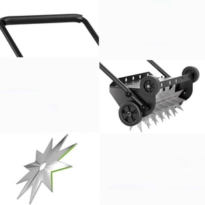 Aérateur de pelouse manuel multifonctionnel robuste Buy-Wish 40 pouces/100 cm noir avec pinces de fixation, garantie de 3 ans - Product Image 3