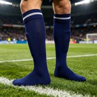 Chaussettes de compression de football pour hommes, personnalisées, antidérapantes, invisibles, en maille, pour l'été, avec matériau en nylon respirant