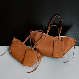 OEM offres promotionnelles vente en gros dame de luxe concepteur grand sac fourre-tout en cuir véritable pour femmes sacs à main - Product Image 3
