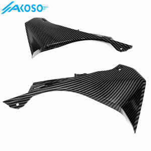 AKOSO 3K fibra de carbono seca motocicleta tablero frontal superior cubierta de aire carenado para <span class=keywords><strong>Kawasaki</strong></span> <span class=keywords><strong>Ninja</strong></span> 2019 <span class=keywords><strong>2020</strong></span> 2021 2022 2023 2024 - Product Image 3
