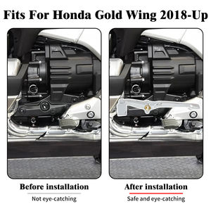 Levier de changement de vitesse talon-pouce pour moto, noir chromé, pour Honda Gold Wing GL1800 Tour DCT 2018-2021 2022 2023, en alliage d'aluminium - Product Image 6