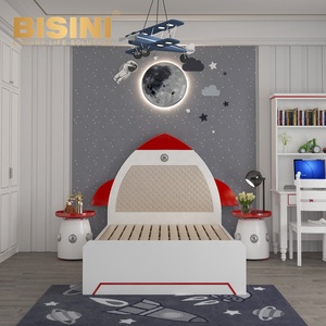 Giường Trẻ Em Rocket Bán Chạy Với Đầu Giường Tàu Vũ Trụ Craft Phòng Ngủ Trẻ Em Được Thiết Kế - Product Image 4