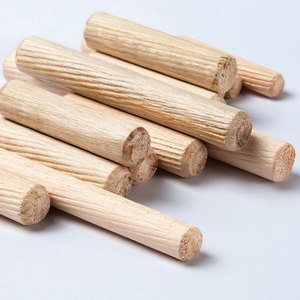 Đồ Nội Thất Phần Cứng Bằng Gỗ Dowel Connector, Chạm Khắc Beech Fluted Dowel Pins - Product Image 2