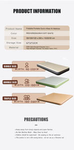 Colchón Inflable de Alta Calidad, Colchón de PVC Inflable, Cama Inflable para Invitados en Casa y Camping - Product Image 3