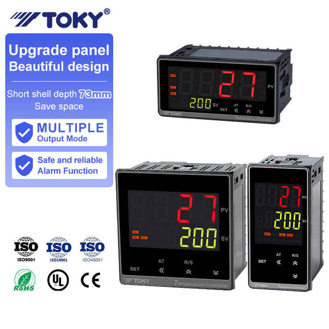 TOKY PID Temperature Controller 4-20mA Analog Output RS485 Modbus TC/RTD Input Industrial Process CE Certified
