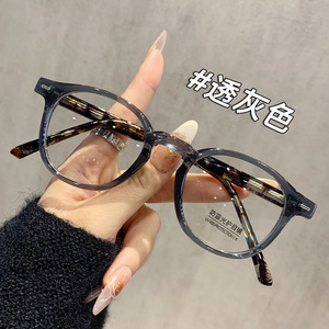 Monturas de Gafas Redondas Minimalistas para Mujer, TR90, Montura Completa, Protección Anti Luz Azul, Lentes Planas YC11328 - Product Image 2