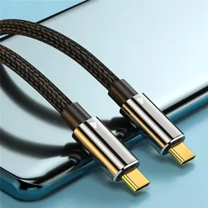 Cavo Dati Thunderbolt 4 Dual Type C 40Gbps <span class=keywords><strong>USB</strong></span>-C PD 100W 5A/20V 8K HD per Trasferimento Dati USB4.0 per MacBook - Product Image 1