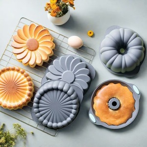 Silicone Cake Mold <b>Baking</b> Pan <b>Set</b> 6 Piece Oven Safe Dishwasher Safe For Home <b>Baking</b> - Product Image 3
