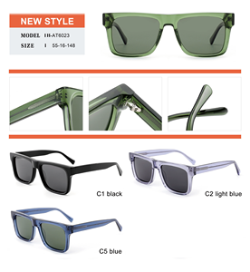 Gafas de <span class=keywords><strong>Sol</strong></span> Retro Cuadradas con Logotipo Personalizado y Charm, Gafas de <span class=keywords><strong>Sol</strong></span> Polarizadas de Acetato Personalizadas con Logotipo 2026 para Hombre - Product Image 3
