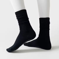 Chaussettes de sport unisexes pour adultes, logo personnalisé, coton, colorées, antidérapantes, chaussettes de yoga, pilates, course à pied, imprimé dessiné à la main, respirantes