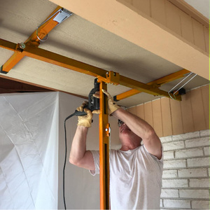 Tugas berat <span class=keywords><strong>Drywall</strong></span> pengangkat kerekan seluler dapat dikunci plester-papan Jack alat komersial Panel angkat roda untuk Hotel dilipat <span class=keywords><strong>Drywall</strong></span> - Product Image 4