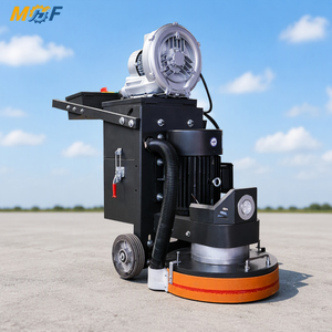 Machine à polir le béton certifiée CE MHF 110/220/380V, ponceuse de sol robuste avec LED pour la rénovation des sols en époxy - Product Image 1