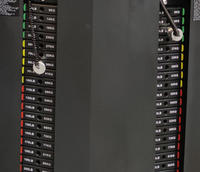 Système de poulies doubles réglables professionnel commercial, équipement de gym multifonctionnel en tube d'acier Q235, capacité de charge de 283 kg, noir