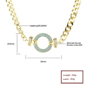 Colgantes de moda personalizados de circón, joyería fina, abalorios, collar de acero inoxidable para mujer - Product Image 6