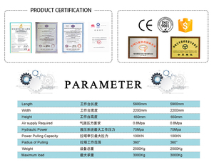 Tự động khung máy 360 ° thủy lực xoay 95kn kéo tháp 5.6m nền tảng 3.5t Công suất thép/kim loại cho xe/SUV - Product Image 6