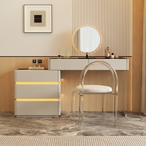 Tocador Minimalista Italiano con Cajones, Almacenamiento Integrado para Dormitorio, Mesita de Noche, Tocador de Lujo de Alta Gama - Product Image 2
