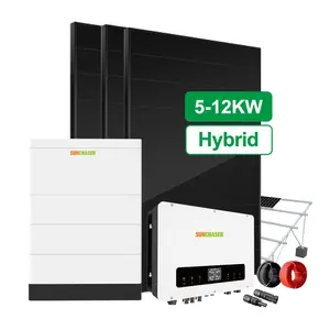 Best Seller uso della famiglia sistema di energia solare 5KW 10KW 12KW Kit completo sistema ibrido