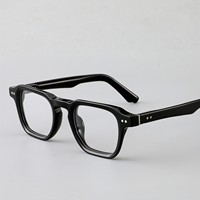 FW 3303 Lunettes carrées rétro de haute qualité avec logo personnalisé, lunettes optiques en acétate pour hommes, montures de lunettes pour femmes