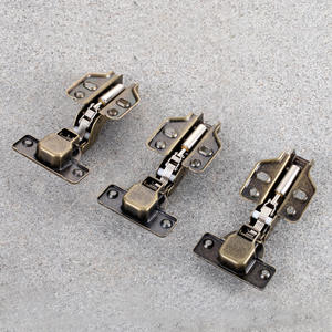 Bisagra de Hierro con Amortiguación Hidráulica de Bronce Antiguo, Silenciosa, Curva Grande, Curva Media, Bisagra de Resorte para Puerta de Armario - Product Image 2