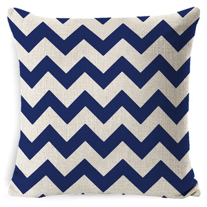 Geometric Linen Throw <b>Pillows</b> Square 18x18 Inches Decorative Cushions For <b>Sofa</b> Car Office Bedroom - Product Image 2