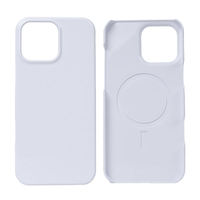Coque de téléphone magnétique vierge monocouche pour sublimation, revêtement 3D, compatible charge sans fil pour iPhone 14 15 16 17 – Vente en gros