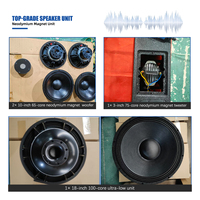 Sistema de Altavoces Line Array Activo Dual de 10 Pulgadas con Subwoofer de 18 Pulgadas, Altavoces de Audio con Imán de Neodimio, Equipo de Sonido para Iglesia