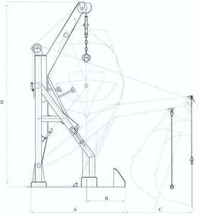 อุปกรณ์เสริมสำหรับเรือ davit ประเภทแขนลอยแบบถ่วงน้ำหนัก - Product Image 5