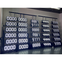 Layar Panel LED Display Warna Penuh untuk SPBU, Penunjuk Harga Bensin, Solar, dan Minyak, Promo Harga Murah